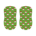 Merry Christmas Bells Pattern Print Bar Stool Covers