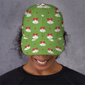 Merry Christmas Bells Pattern Print Baseball Cap