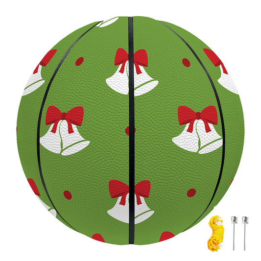Merry Christmas Bells Pattern Print Basketball