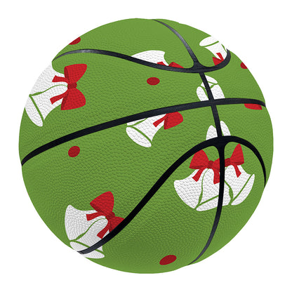 Merry Christmas Bells Pattern Print Basketball