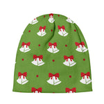 Merry Christmas Bells Pattern Print Beanie