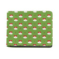 Merry Christmas Bells Pattern Print Bifold Wallet