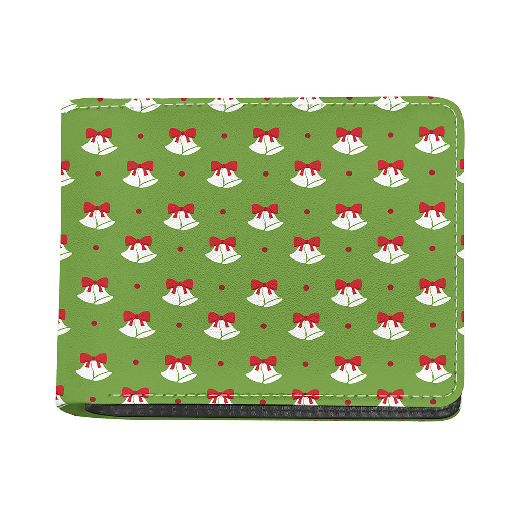 Merry Christmas Bells Pattern Print Bifold Wallet