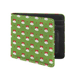 Merry Christmas Bells Pattern Print Bifold Wallet