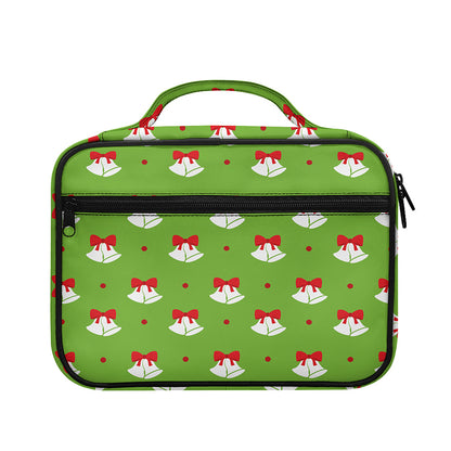 Merry Christmas Bells Pattern Print Briefcase Bible Bag