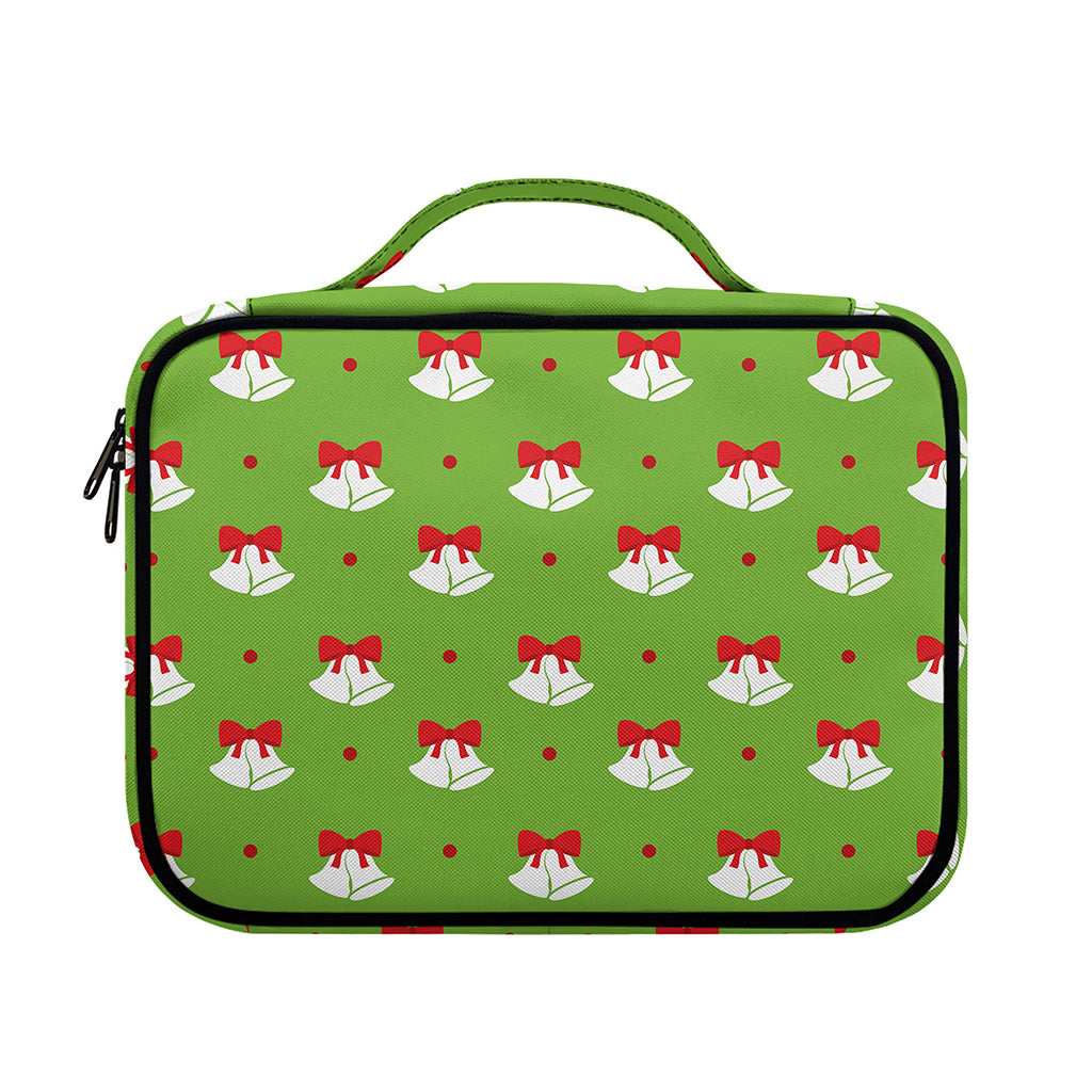 Merry Christmas Bells Pattern Print Briefcase Bible Bag