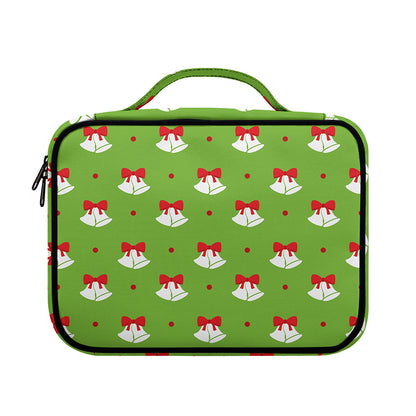 Merry Christmas Bells Pattern Print Briefcase Bible Bag