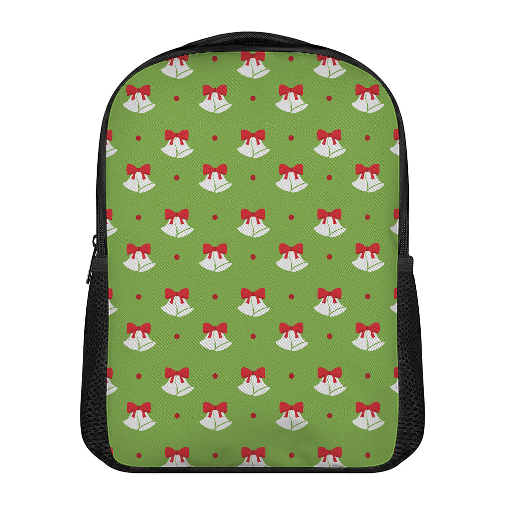 Merry Christmas Bells Pattern Print Casual Backpack