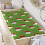Merry Christmas Bells Pattern Print Changing Pad Cover