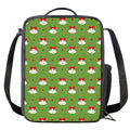 Merry Christmas Bells Pattern Print Crossbody Lunch Bag