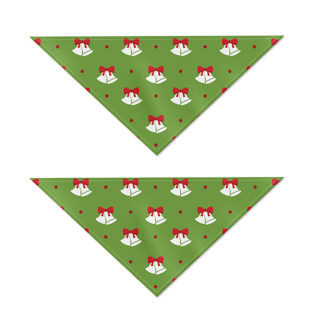 Merry Christmas Bells Pattern Print Dog Bandana