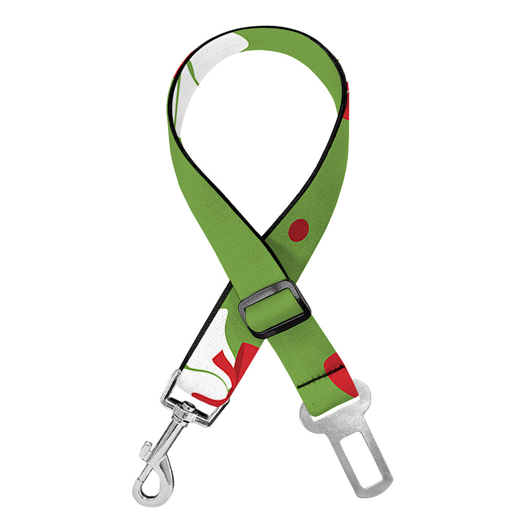 Merry Christmas Bells Pattern Print Dog Seat Belt