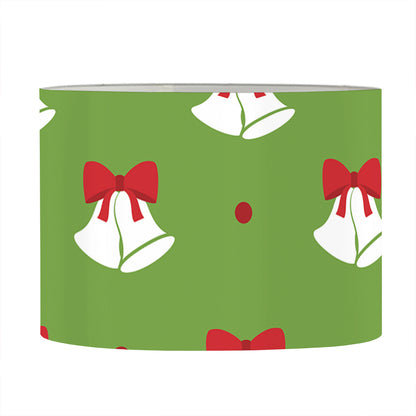 Merry Christmas Bells Pattern Print Drum Lamp Shade
