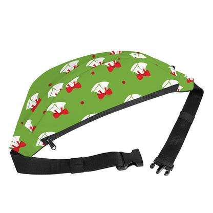 Merry Christmas Bells Pattern Print Fanny Pack