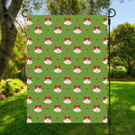 Merry Christmas Bells Pattern Print Garden Flag