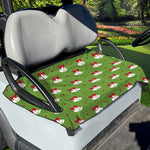 Merry Christmas Bells Pattern Print Golf Cart Seat Cover