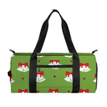 Merry Christmas Bells Pattern Print Gym Bag
