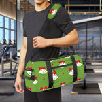 Merry Christmas Bells Pattern Print Gym Bag