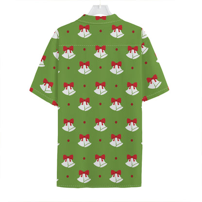 Merry Christmas Bells Pattern Print Hawaiian Shirt