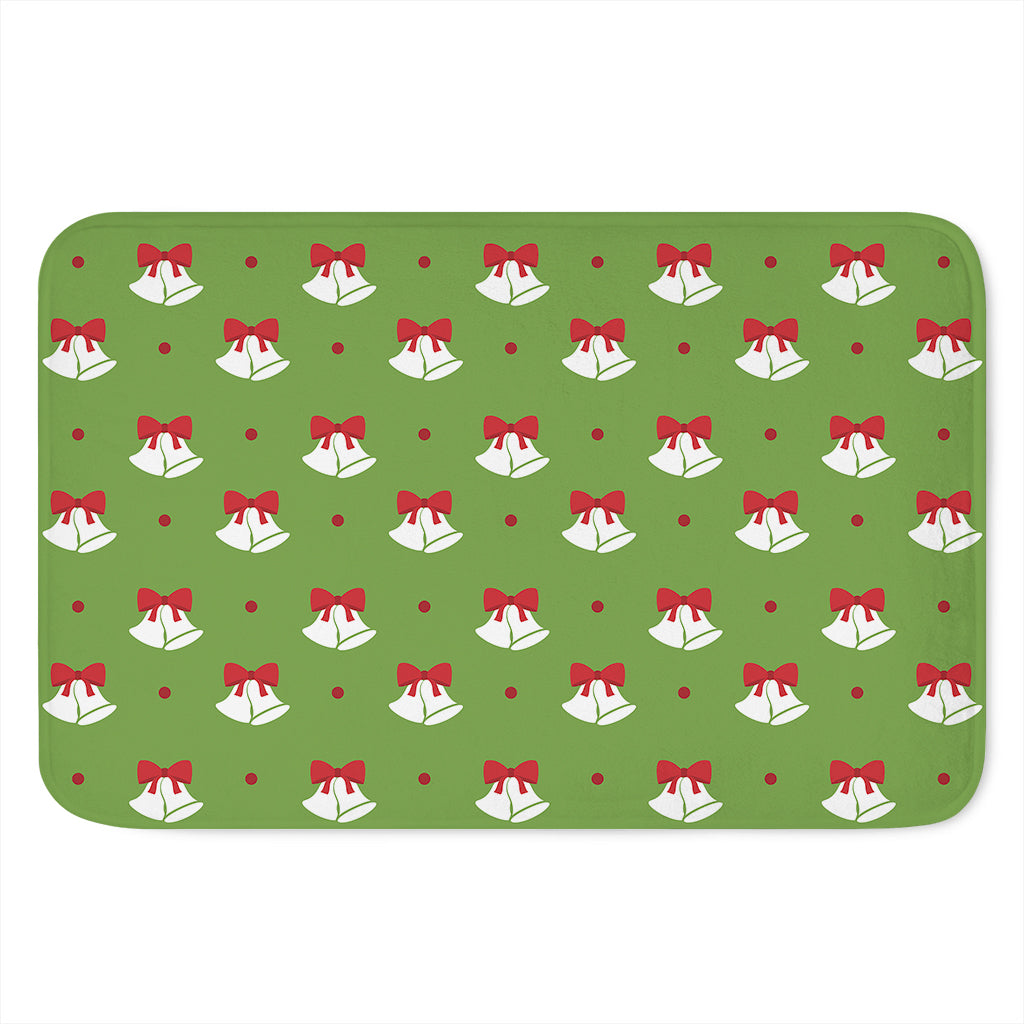 Merry Christmas Bells Pattern Print Indoor Door Mat