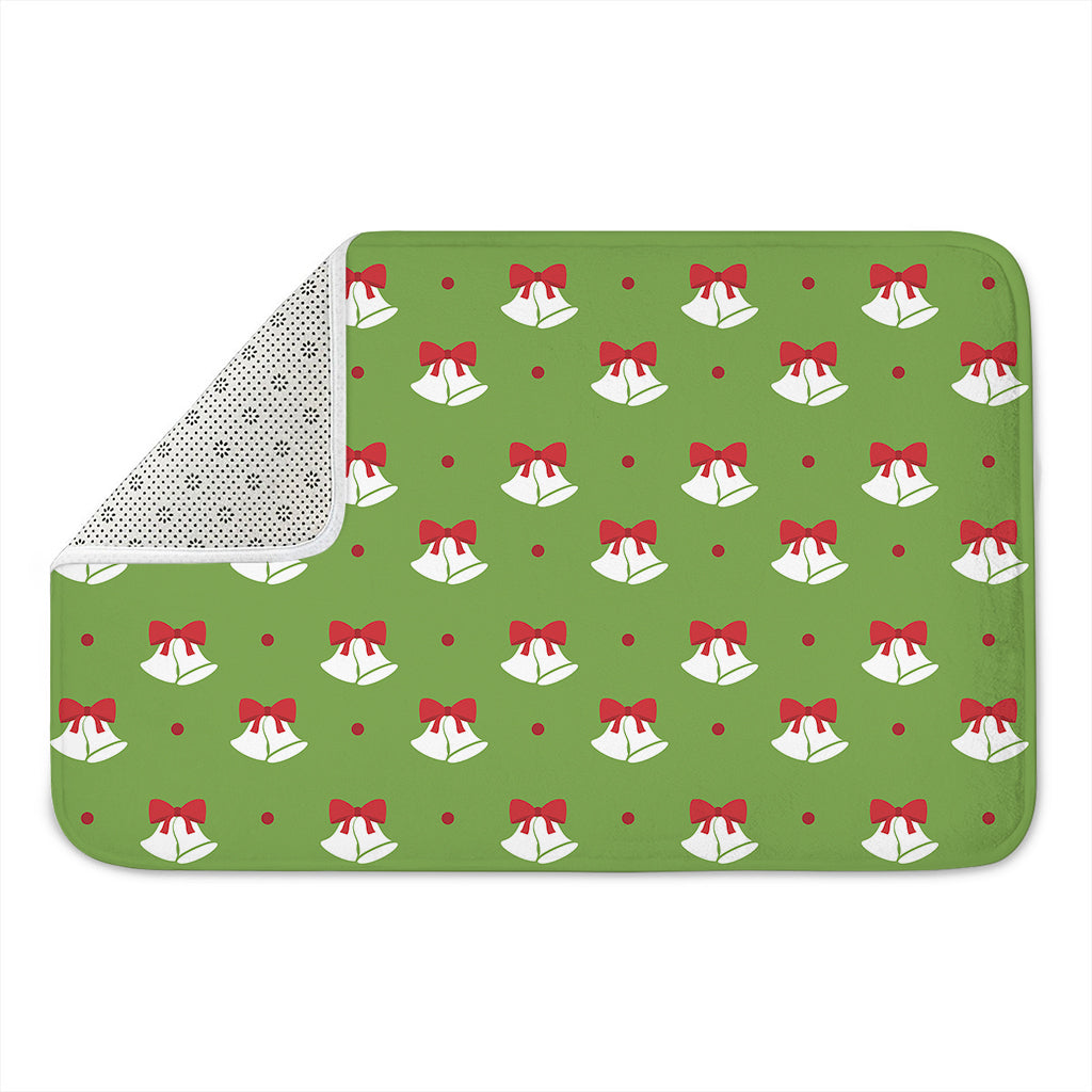 Merry Christmas Bells Pattern Print Indoor Door Mat