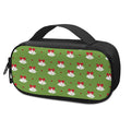 Merry Christmas Bells Pattern Print Portable Cooler Travel Case