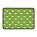 Merry Christmas Bells Pattern Print Kitchen Mat