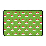 Merry Christmas Bells Pattern Print Kitchen Mat