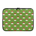 Merry Christmas Bells Pattern Print Laptop Sleeve