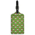 Merry Christmas Bells Pattern Print Luggage Tag