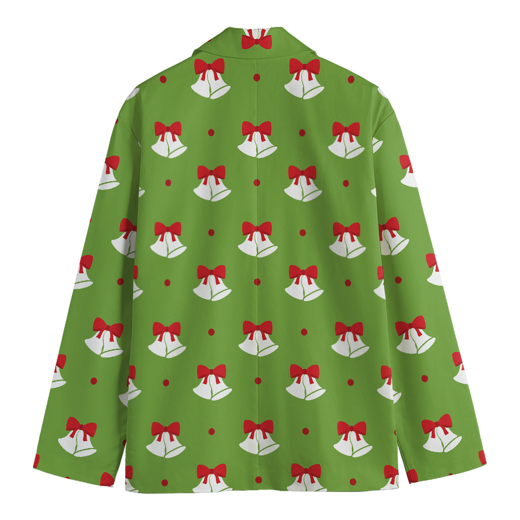 Merry Christmas Bells Pattern Print Men's Blazer