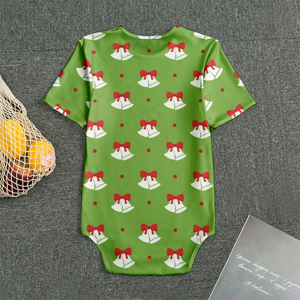 Merry Christmas Bells Pattern Print Men's Bodysuit