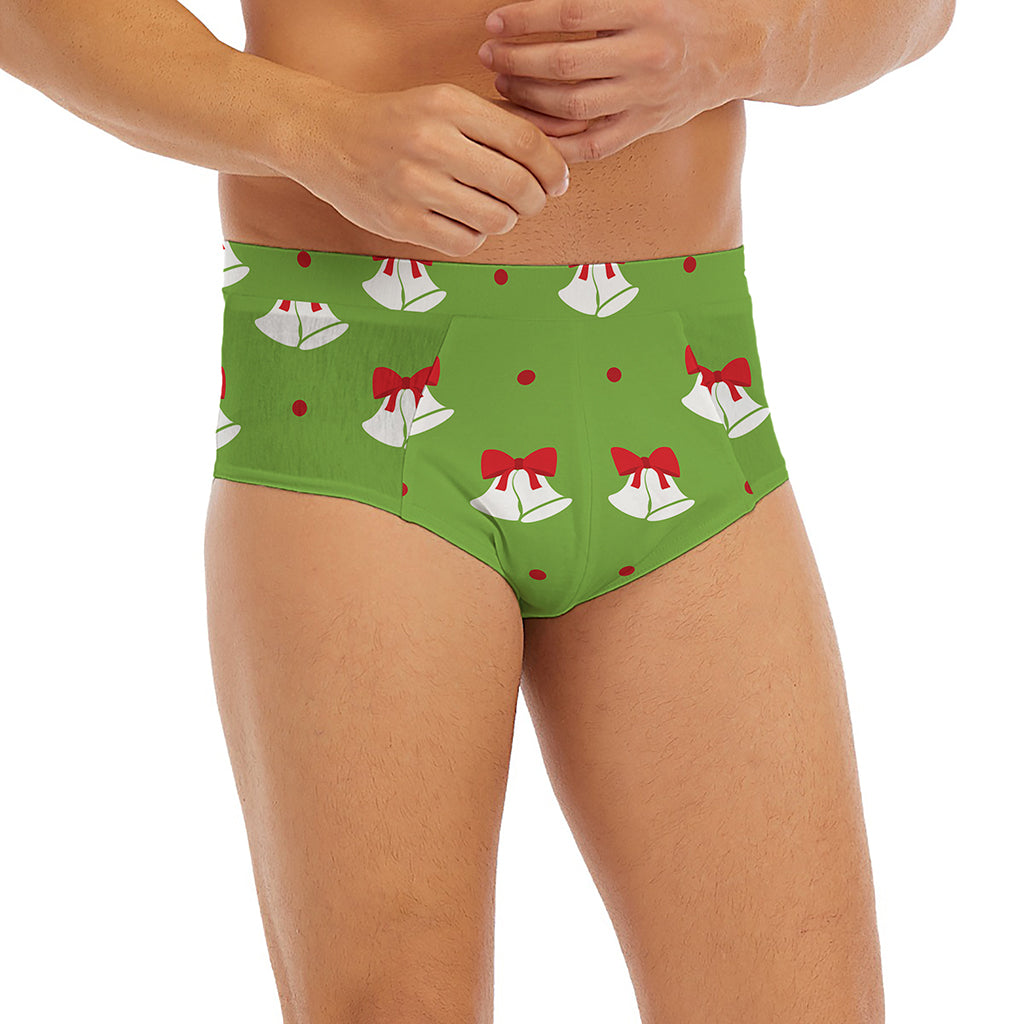 Merry Christmas Bells Pattern Print Men's Briefs