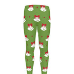 Merry Christmas Bells Pattern Print Men's leggings