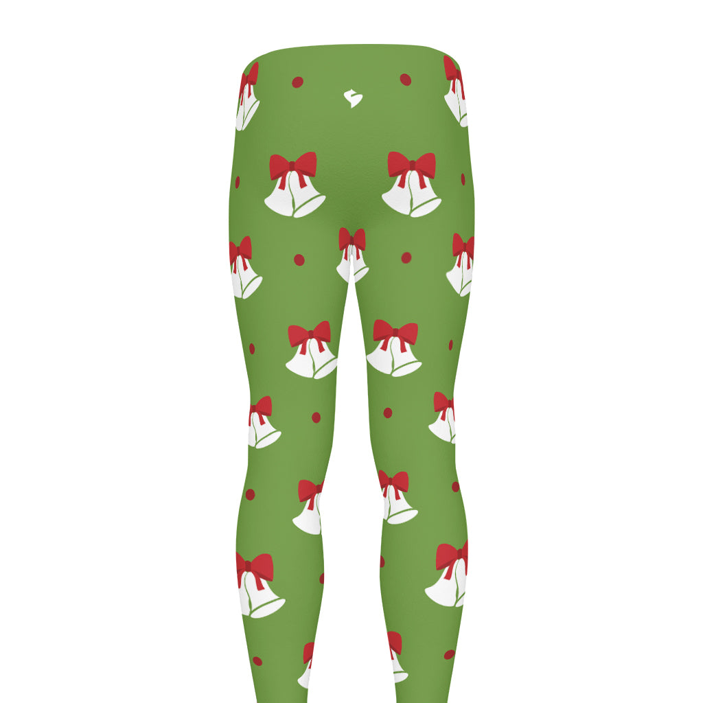Merry Christmas Bells Pattern Print Men's leggings