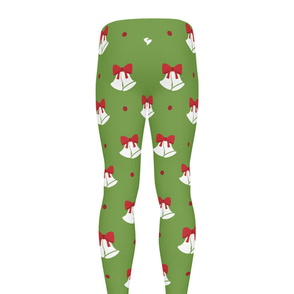 Merry Christmas Bells Pattern Print Men's leggings