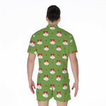 Merry Christmas Bells Pattern Print Men's Rompers
