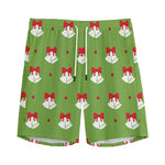 Merry Christmas Bells Pattern Print Men's Sports Shorts