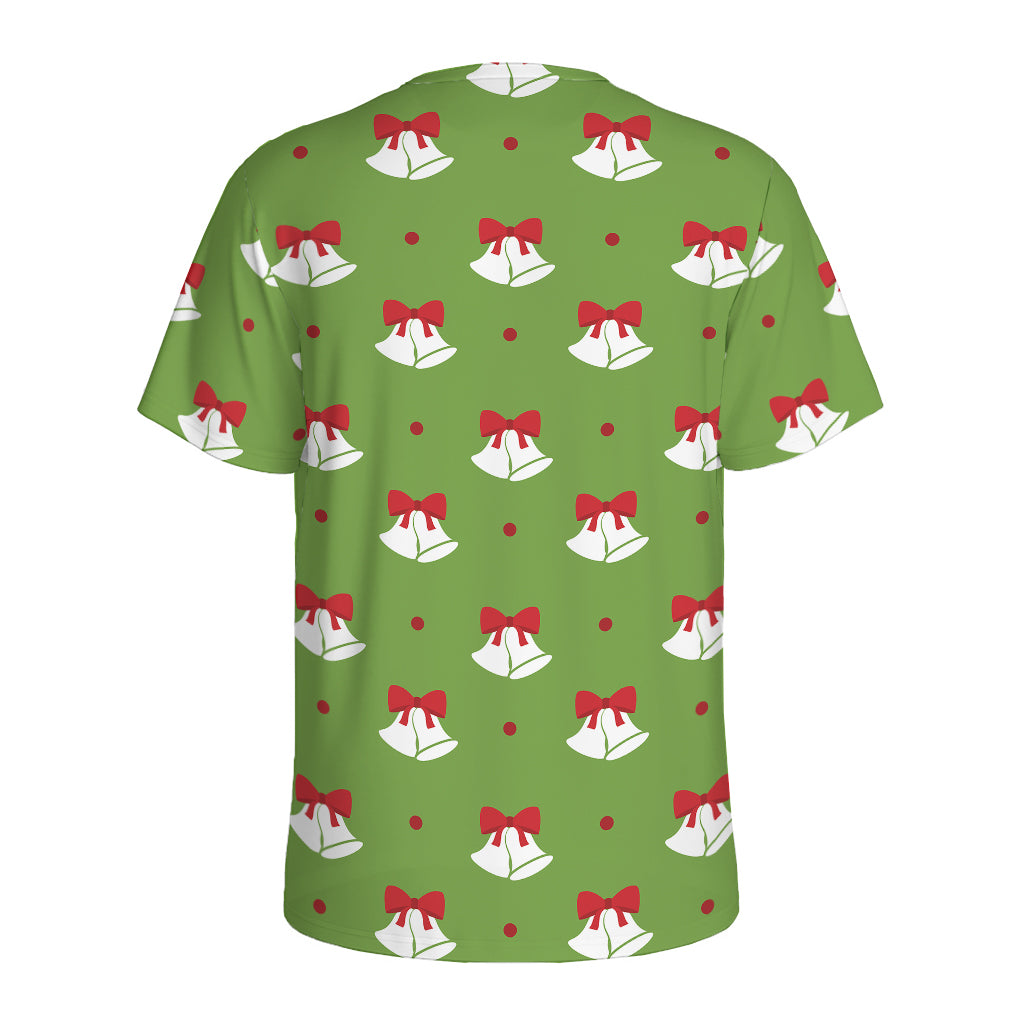 Merry Christmas Bells Pattern Print Men's Sports T-Shirt