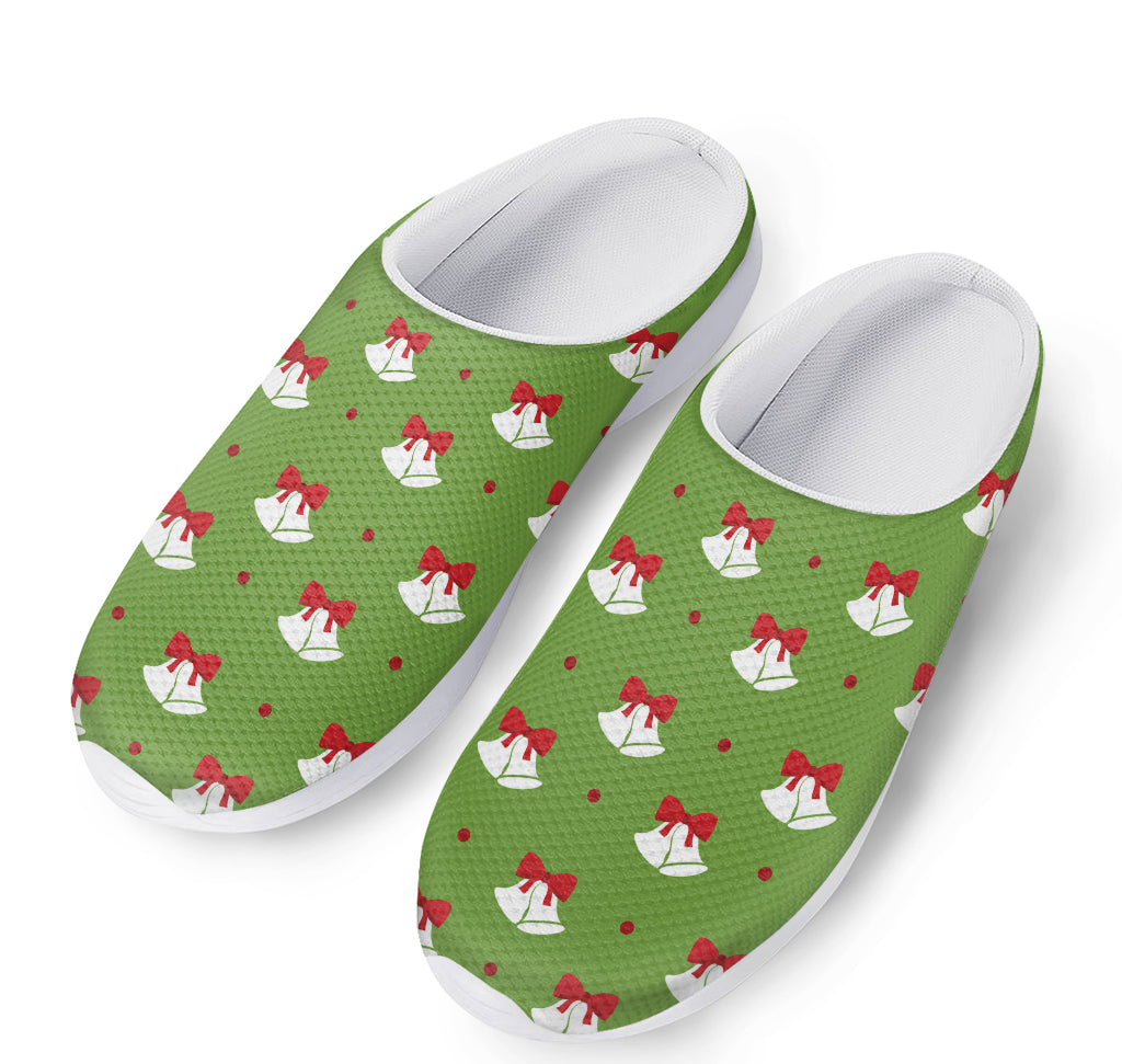 Merry Christmas Bells Pattern Print Mesh Casual Shoes