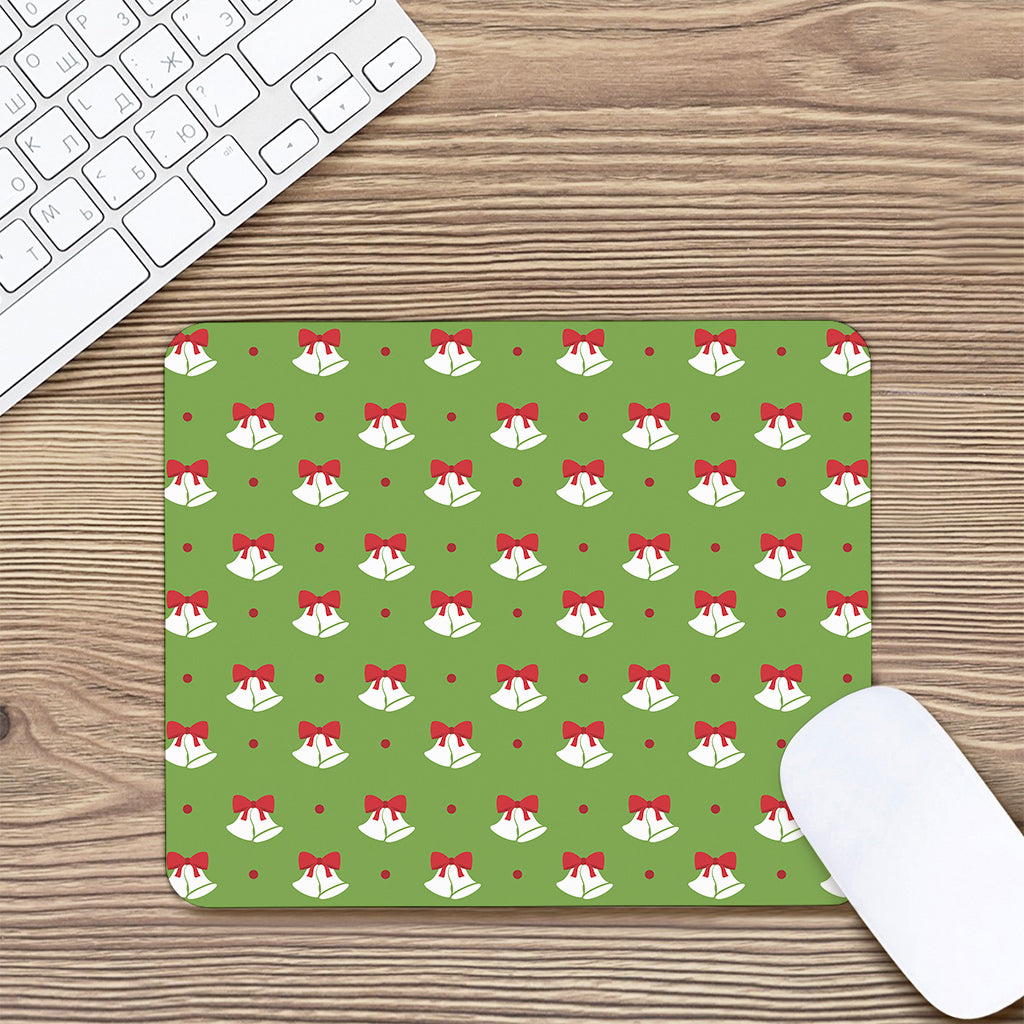 Merry Christmas Bells Pattern Print Mouse Pad