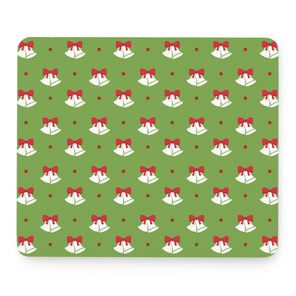 Merry Christmas Bells Pattern Print Mouse Pad