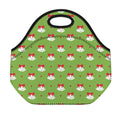 Merry Christmas Bells Pattern Print Neoprene Lunch Bag