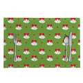 Merry Christmas Bells Pattern Print Placemat