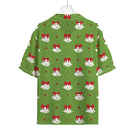 Merry Christmas Bells Pattern Print Rayon Hawaiian Shirt