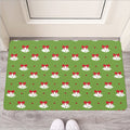 Merry Christmas Bells Pattern Print Rubber Doormat