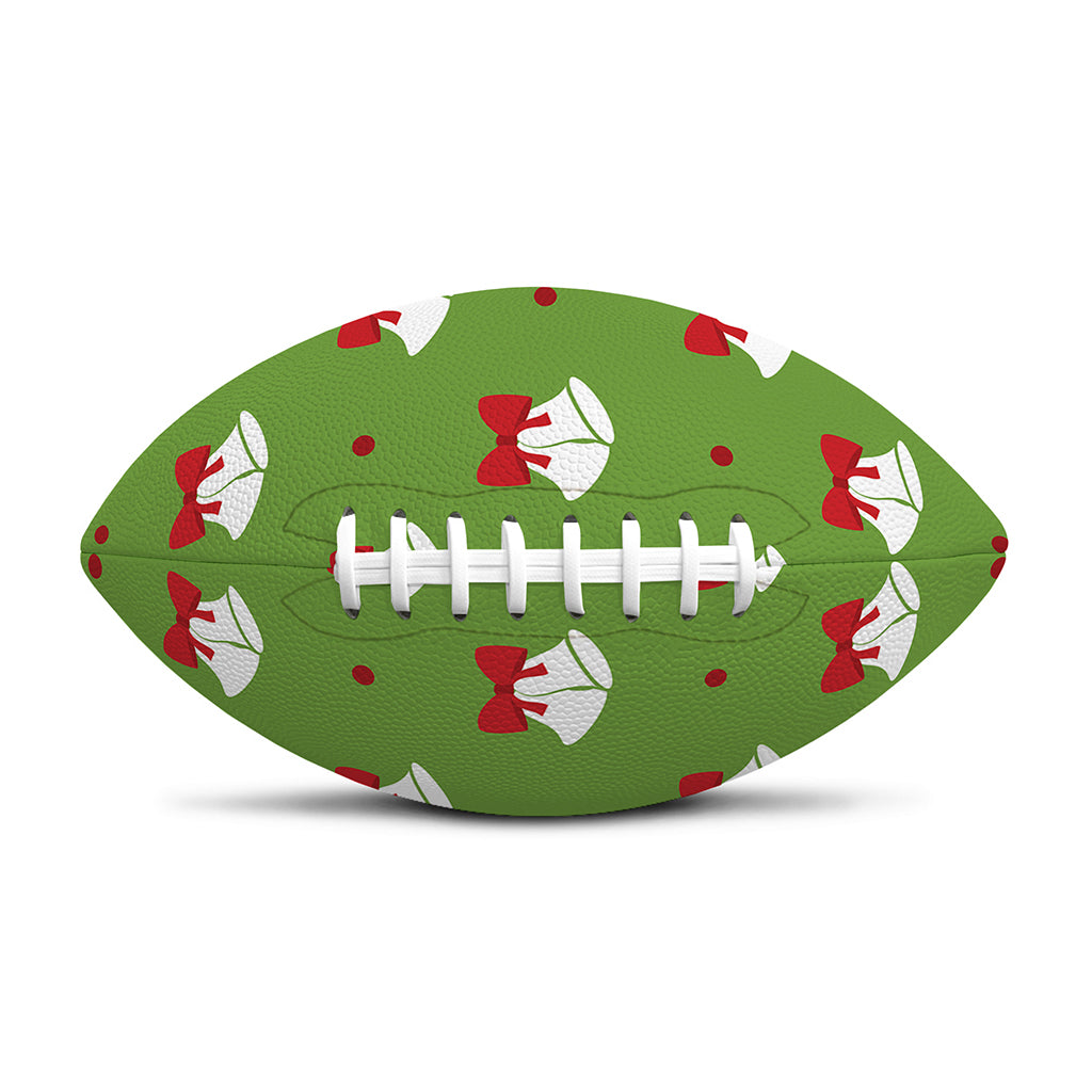 Merry Christmas Bells Pattern Print Rugby Ball