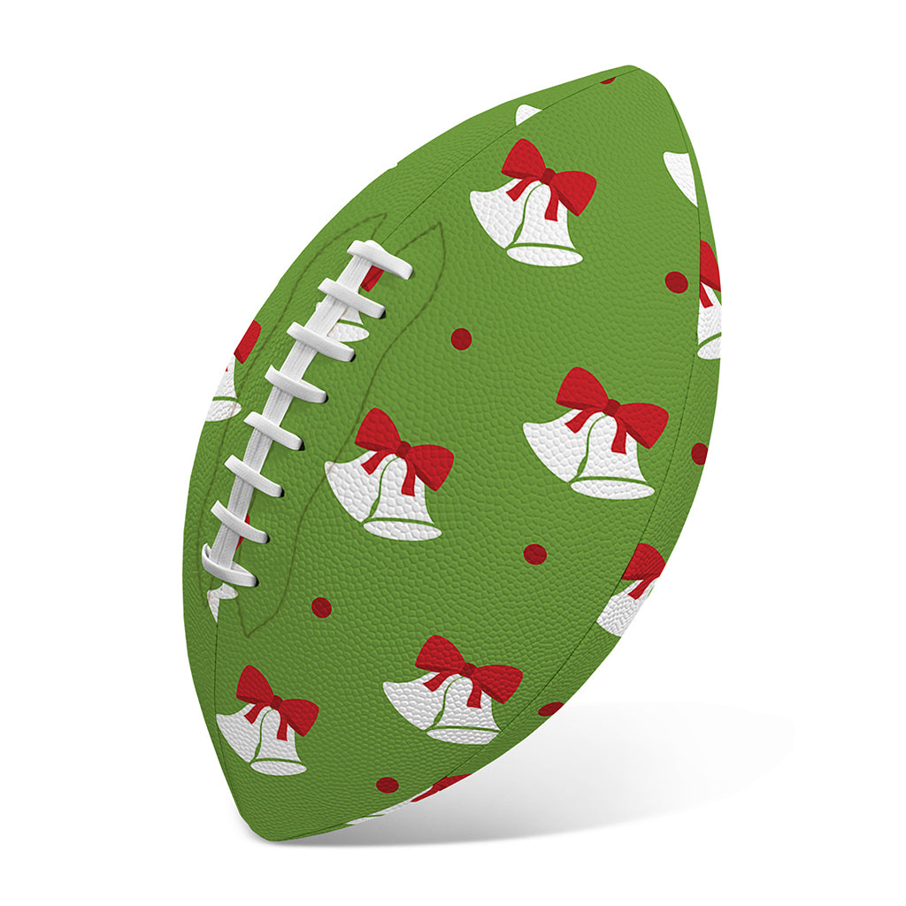 Merry Christmas Bells Pattern Print Rugby Ball