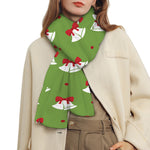 Merry Christmas Bells Pattern Print Scarf