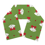 Merry Christmas Bells Pattern Print Scarf